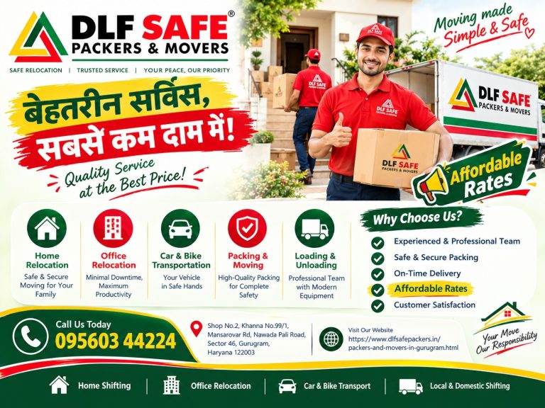 Local Packers and Movers in Gurgaon 768x576